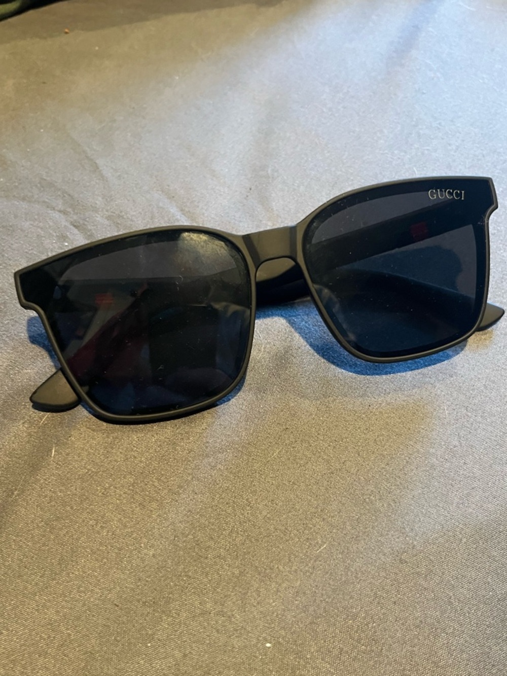 Gucci Black Oversized Square Sunglasses
